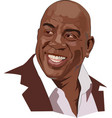 magic johnson vector image vector image