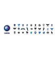 a set of logos for professional vector image vector image