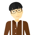 smiling cheerful man in love vector image