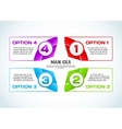 concept of colorful circular banners vector image
