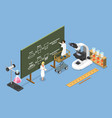 3d isometric flat conceptual vector image vector image