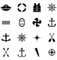 harbor icon set vector image