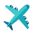 airplane image for travel or trip vector image