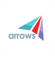 arrows colored logo vector image