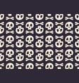 bright seamless pattern with skulls and crossbones vector image vector image