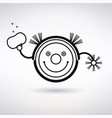 icon robot vacuum cleaner vector image