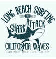 surfing t-shirt graphic design vector image