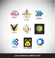 logo design elements set icon vector image vector image