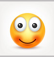 smileyemoticon yellow face with emotions facial vector image