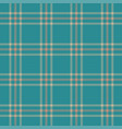blue and beige tartan plaid pattern vector image