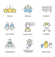 business corporate management employee - 2 vector image