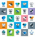 logo handshake vector image