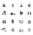 spa icons on white background vector image