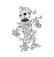 cute mummy for halloween vector image