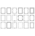 big set decorative frames vector image