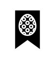 flag isolated easter solid style icon vector image