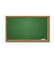 green blackboard empty realistic old chalkboard vector image