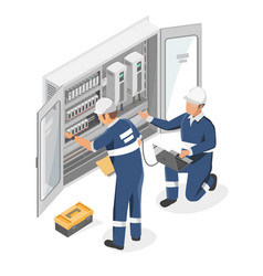 3d designer and cnc machine operator Royalty Free Vector