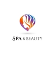 spa and beauty company logo vector image