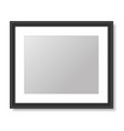 blank picture frame template on white background vector image vector image
