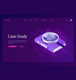 case study research business information vector image vector image