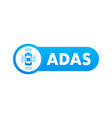 banner creative adas advanced driver vector image