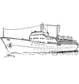ship vector image