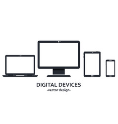 Digital devices Royalty Free Vector Image - VectorStock