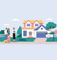 real estate flat vector image