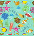 seamless pattern with cute decorative vector image