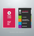 modern simple business card template vector image