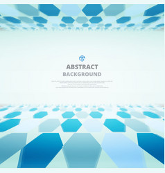 Art blue molecules abstract background Royalty Free Vector
