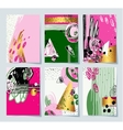 digital contemporary painting a4 format in trendy vector image