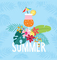 hand drawn summer party greeting card invitation vector image