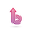 letter b logo icon design template elements vector image