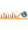 water scarcity concept composition vector image vector image
