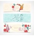 wedding banners set vector image