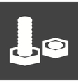 nut and bolt vector image vector image