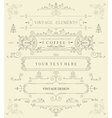 decorative thin retro elements vector image