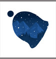 winter snow vector image vector image