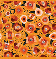 autumn florals scandinavian seamless vector image vector image