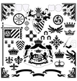 heraldic set vector image