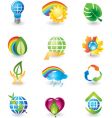 icons nature vector image
