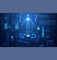 abstract technology ui futuristic concept hud vector image