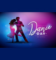 international dance day vector image vector image