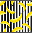 seamless pattern with bananas on background vector image vector image