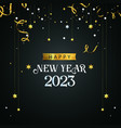 happy new year 2023 card vector image