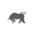 bull icon on white background vector image