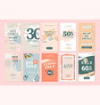 set mobile sale banners vector image
