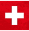 switzerland with grunge texture vector image vector image